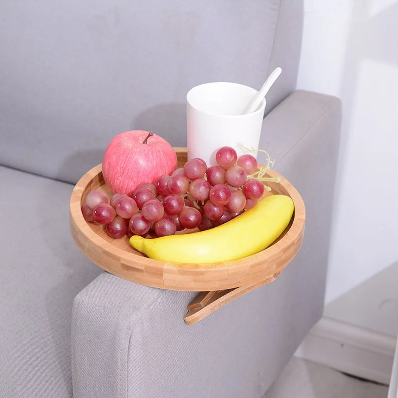 The CozyClip™ Sofa Arm Tray