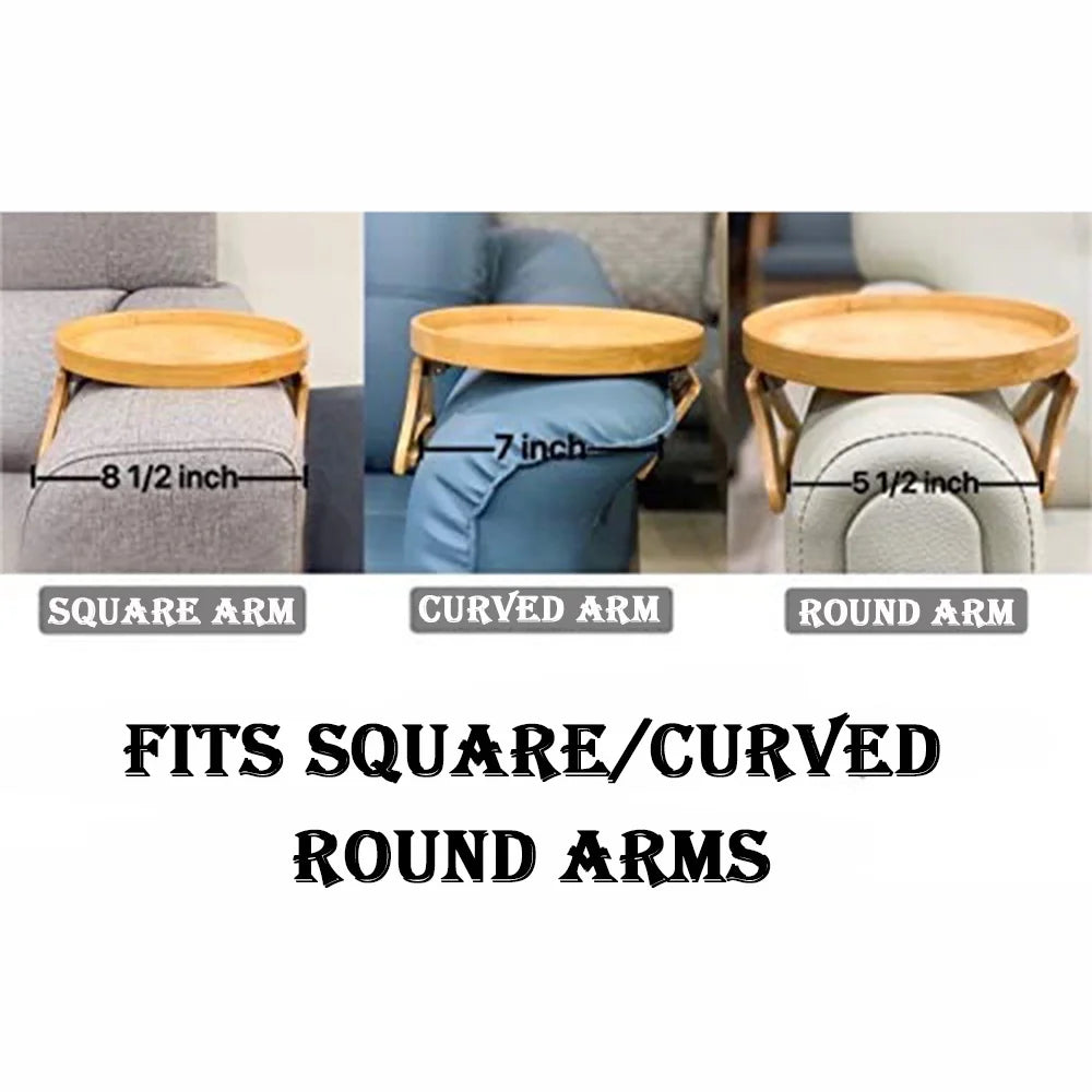The CozyClip™ Sofa Arm Tray